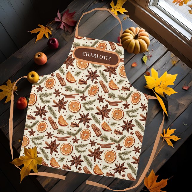 Hello Autumn Personalised Apron with Name (Creator Uploaded)