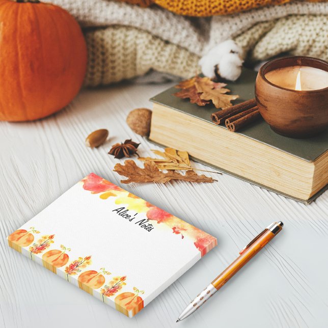 Hello Autumn personalized Post-it Notes (Hello Autumn personalized Post-it Notes)