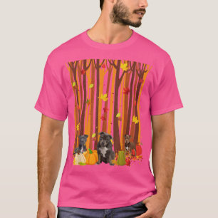 Hello Autumn Pitbull Maple Leaf Fall Pumpkin Mens  T-Shirt
