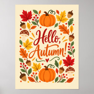 Hello Autumn! Poster