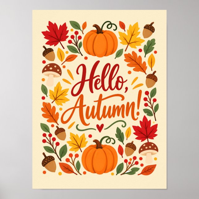 Hello Autumn! Poster (Front)