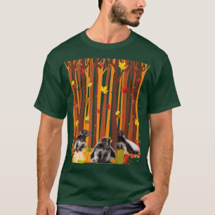 Hello Autumn Shunk Maple Leaf Fall Pumpkin Mens Wo T-Shirt