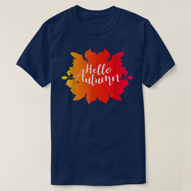 Hello Autumn  T-Shirt (Design Front)