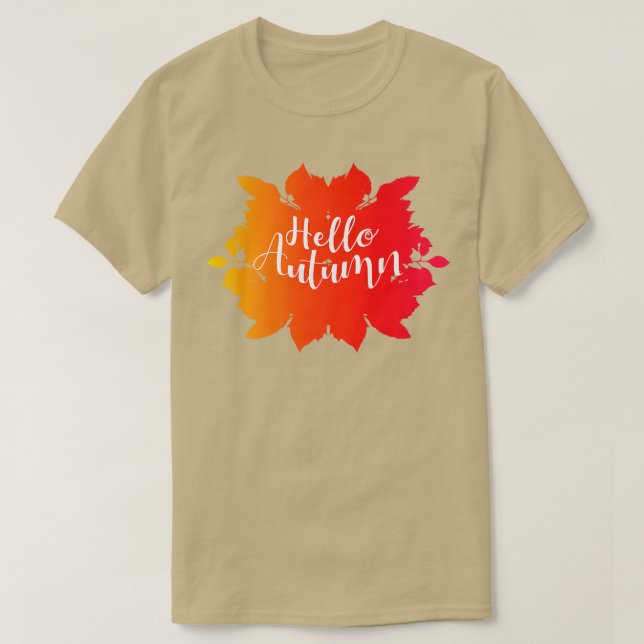 Hello Autumn T-Shirt (Design Front)
