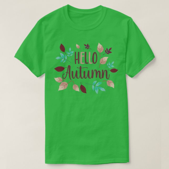 Hello Autumn T-Shirt (Design Front)