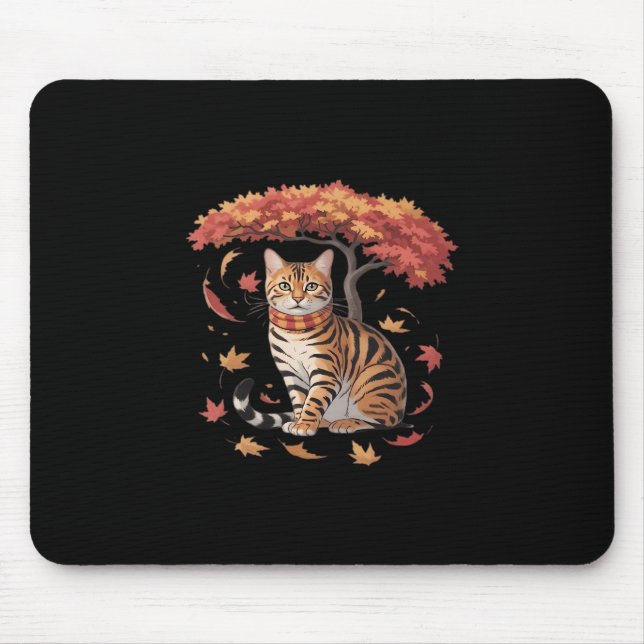 Hello Autumn Thanksgiving It’s Fall Y’all Mouse Mat (Front)