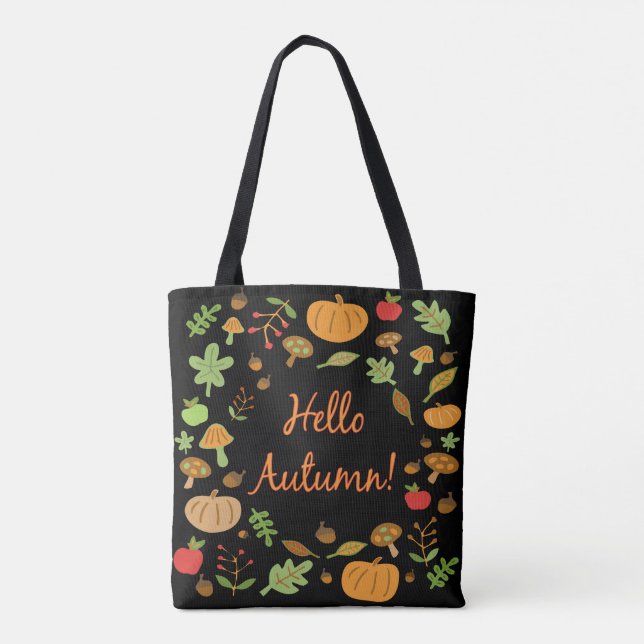 Hello Autumn! Tote Bag (Back)