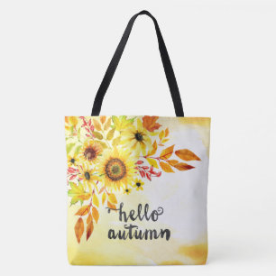 Hello autumn tote bag