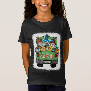 Hello Autumn Truck Gnomes Pumpkin Fall Leaves Than T-Shirt