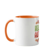 Hello Autumn Two-Tone Mug | Cozy Fall Gift