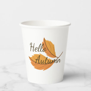 Hello Autumn - Vibrant Fall Foliage Collection Mug Paper Cups