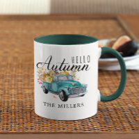 Hello Autumn | Vintage Harvest Truck Personalised