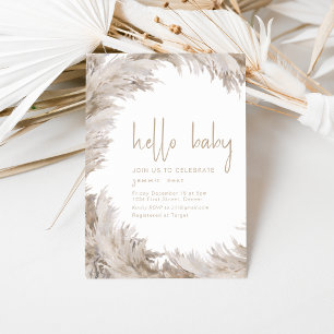 Hello Baby Baby Shower Party Invitation Template