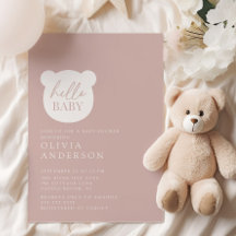 Hello Baby Bear Baby Shower
