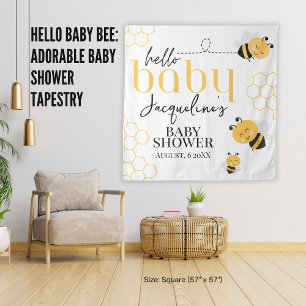 Hello Baby Bee: Adorable Baby Shower Tapestry