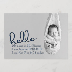 Hello Baby - birth announcement