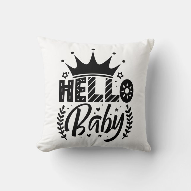 Hello baby  cushion (Front)