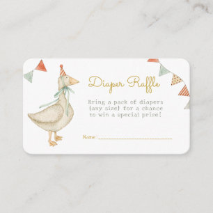 Hello Baby Duck Toys Baby Shower Diaper Raffle Enclosure Card