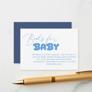 Hello Baby Elegant Baby Shower Enclosure Card
