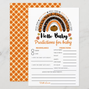 Hello Baby Girl Pumpkin  Gender Neutral Prediction