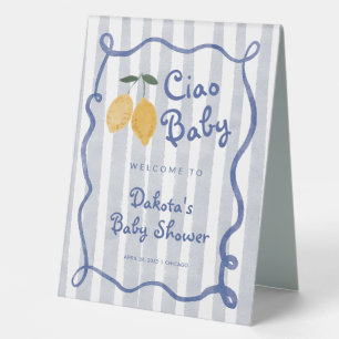 Hello Baby Lemon Boys Baby Shower Welcome