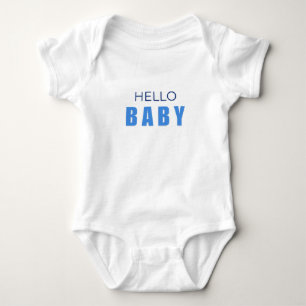 Hello Baby Minimal boy Bodysuit