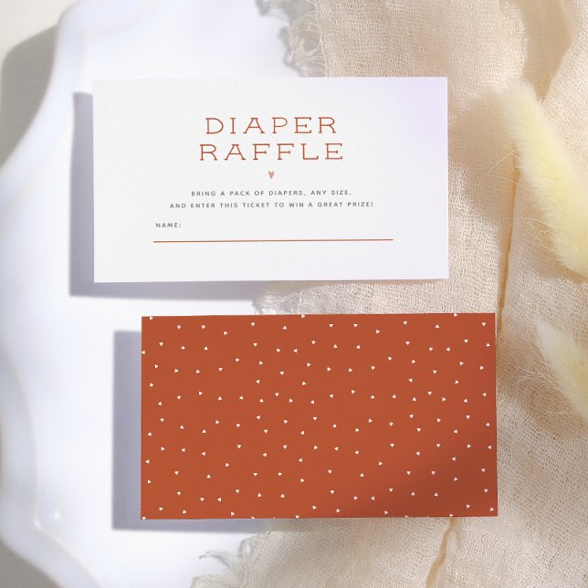 Hello Baby | Minimalist Scandi Diaper Raffle Enclosure Card (Creator Uploaded)