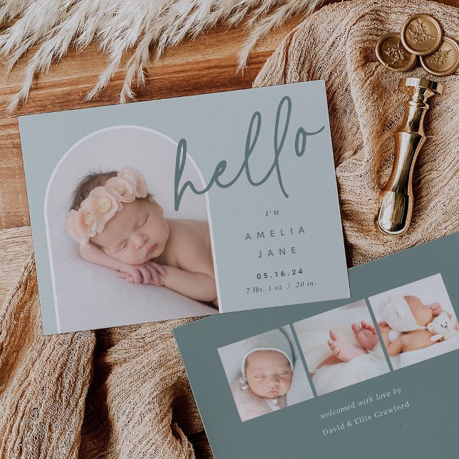Hello Baby | Photo Birth Announcement (Creator Uploaded)