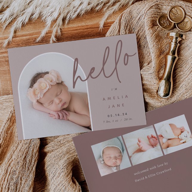 Hello Baby | Photo Birth Announcement (Creator Uploaded)
