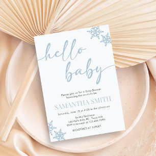 Hello Baby Shower Invitation