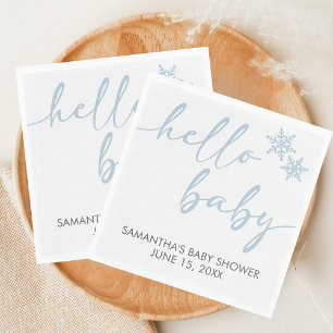 Hello Baby Shower Napkin