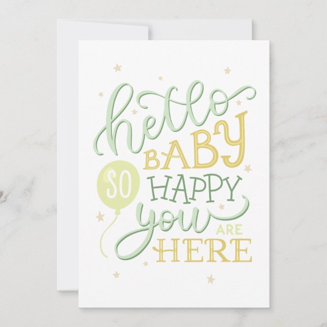 Hello baby so happy you are here. New baby birth (Front)