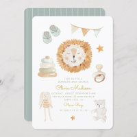 Hello Baby Watercolor Clothes & Toys Baby Shower