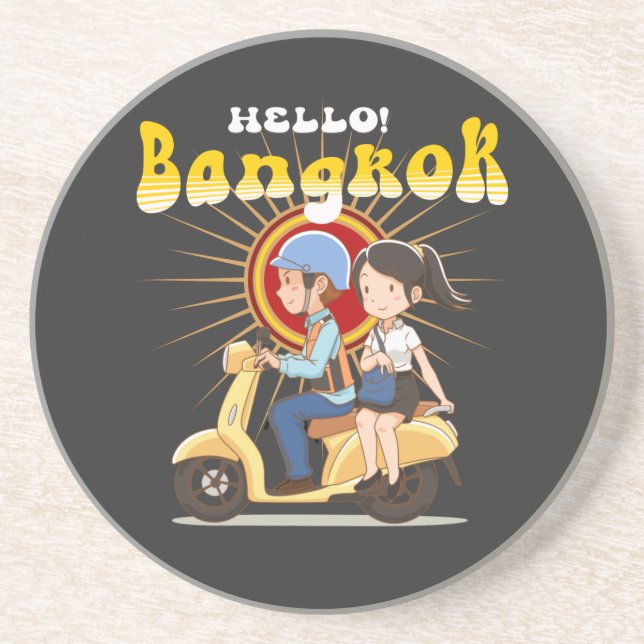 Hello bangkok coaster (Front)
