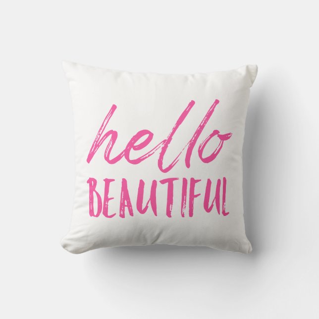 Hello Beautiful Cushion (Front)