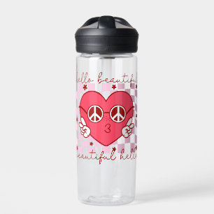 Hello Beautiful   Cute & Heartfelt Water Bottle