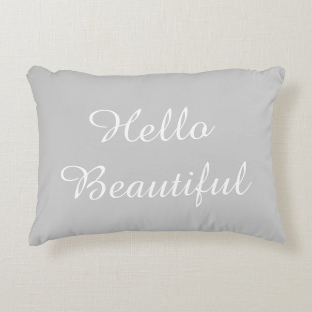 Hello Beautiful Decorative Cushion (Front)