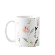 Hello Beautiful Watercolor Floral