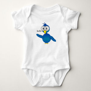 hello bird baby bodysuit