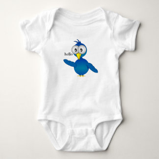 hello bird baby bodysuit