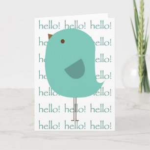Hello Bird Card