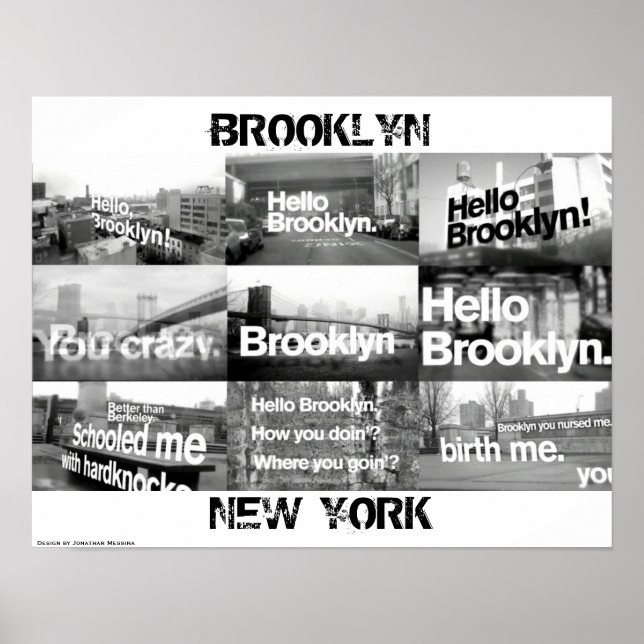 Hello Brooklyn Poster (Front)