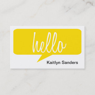 HELLO BUSINESS CARD