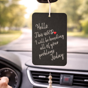 Hello Car Air Freshener