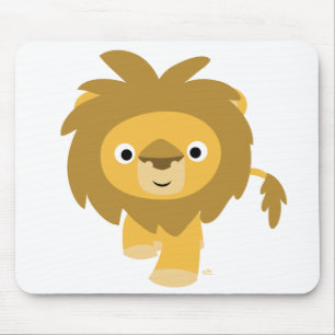 Hello!! Cartoon Lion mousepad