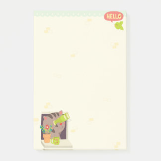 Hello Cat 4 x 6 Post-it Notes