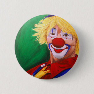 Hello Clown 6 Cm Round Badge