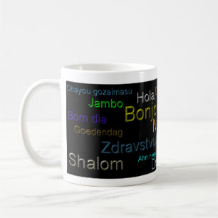 Hello  - Coffee Cup, Beverage, Language Mug