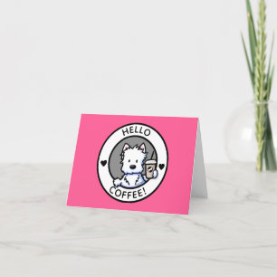Hello Coffee Westie Note Card