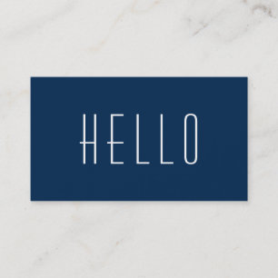Hello Consultant Business Card